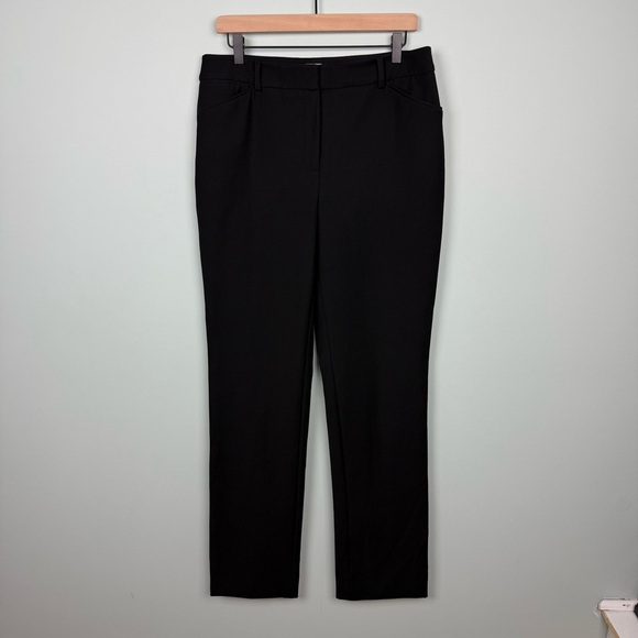 Chico's Black Straight Leg Dress Pant 8 Tall - Picture 2 of 7